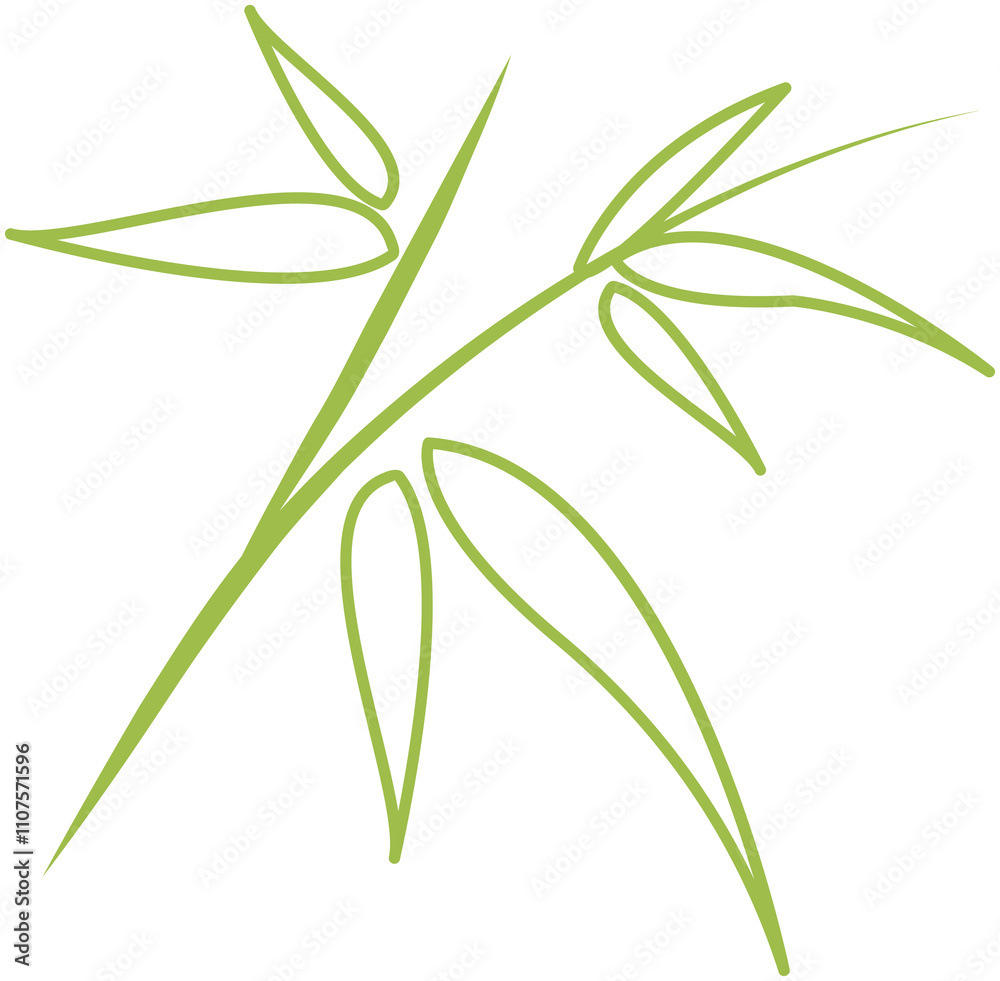 Obraz premium Bamboo icon 