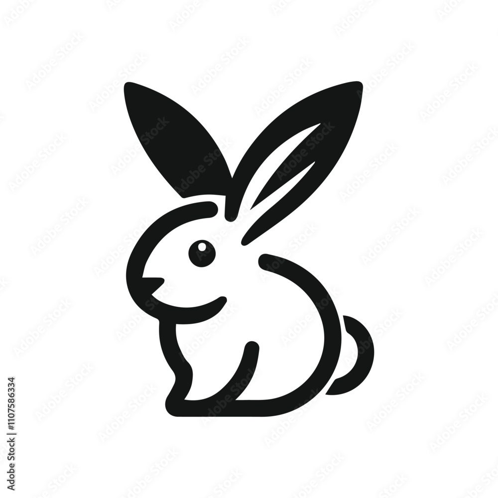 Fototapeta premium Bunny icon rabbit icon
