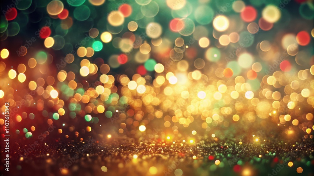 Golden Glitter Background with Abstract Bokeh Lights and Warm Tones Golden Glitter Background with Abstract Bokeh Lights and Warm Tones