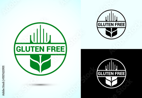Gluten Free Icon Design Illustration, Non Gluten Food Sign For Apps And Websites