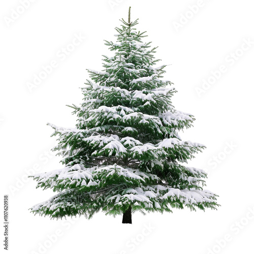 PNG christmas tree isolated on white