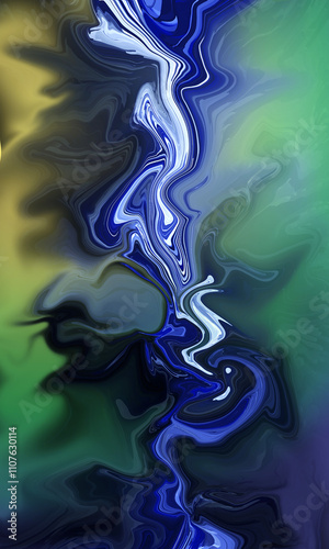 digital artwork in abstract patterns with the unique shape in multicolor gradations 
