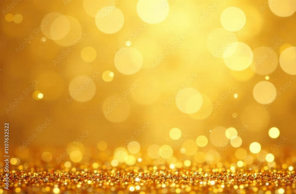 Obraz premium Abstract gold glitter background, full frame.