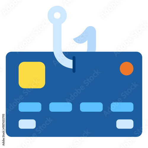 Cyber Crime Icons Pack,Phising Card Flat Icon