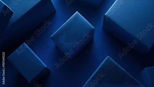 Blue Christmas Gift Box