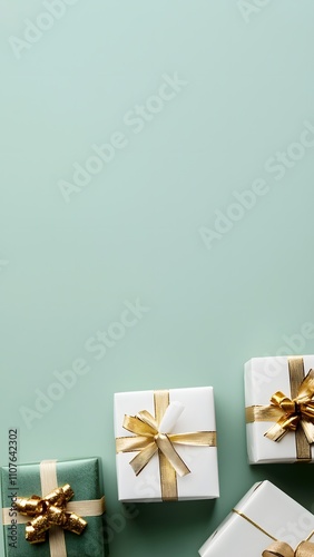 christmas gift box with ribbon