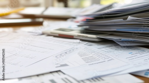 Close-up of financial statements and bankruptcy forms highlighting the complexity of insolvency and financial restructuring