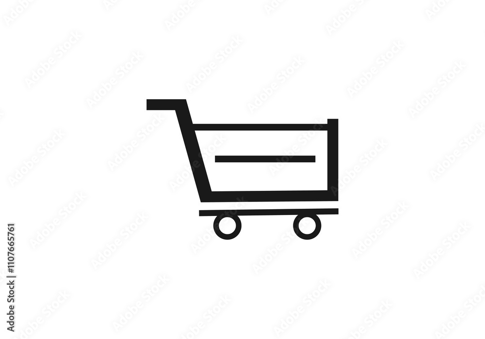 shopping cart icon trolley template icon illustration png design template logo vector