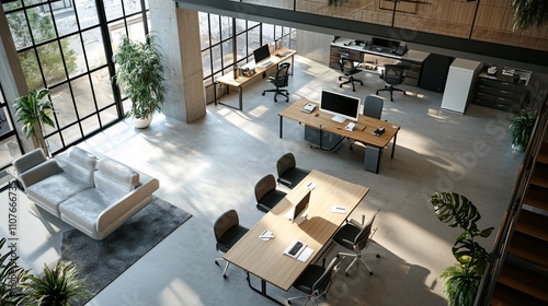Concept of a secretary featuring organized workspace, scheduling tools, and modern office design for efficient administrative tasks