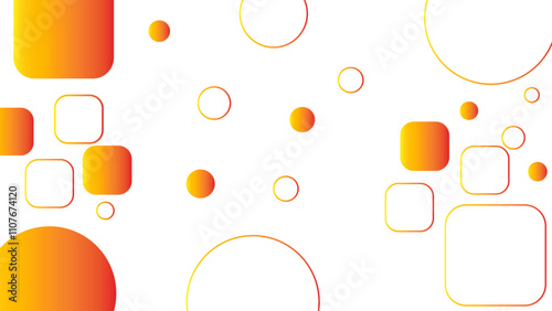 Orange geometric minimal background design