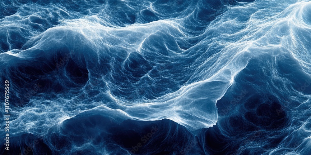 Obraz premium Ocean surface close-up