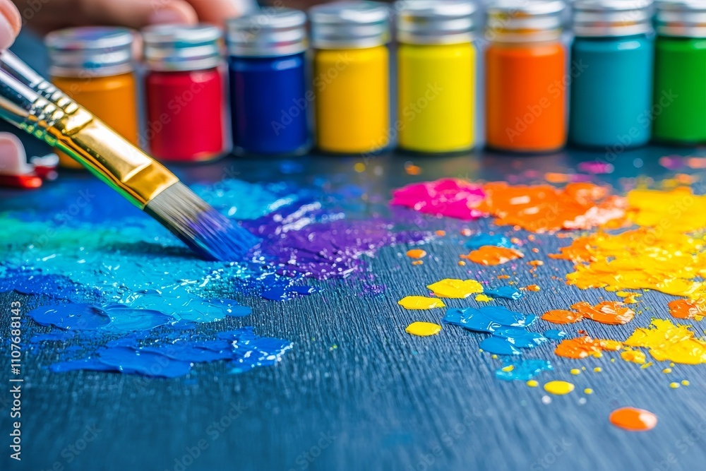 Obraz premium A couple sits on the couch using a tablet to sort through photos and files. Generative AI