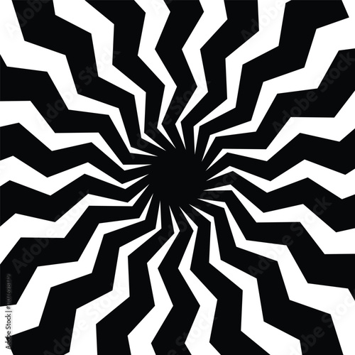 Bauhaus Abstract Wavy Backgrounds. Cool Squire Geometric  Card Design. Optical Illusion Shape Texture.