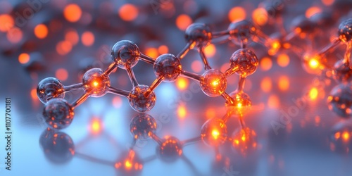 Bonding structure of materials science are relying on knowledge from physics chemistry biology and geology. Molecular structure with glowing effects