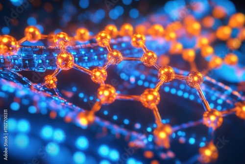 Bonding structure of materials science are relying on knowledge from physics chemistry biology and geology. Abstract molecular structure in vibrant colors