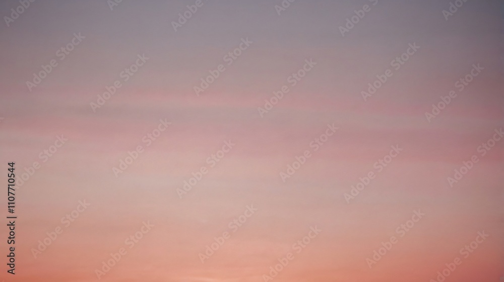 Fototapeta premium Beautiful sunset hues paint the sky over a quiet landscape during evening hours in peaceful serenity, background abstract wallpaper 