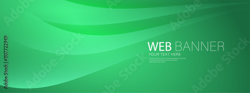 abstract green background with wave