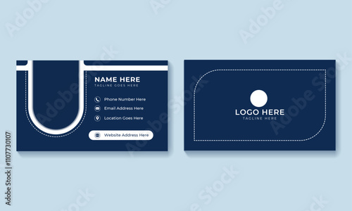 "Elegant Professional Visiting Card Design | Minimalistic Business Card Template for Corporate, Creative, and Personal Branding | Customizable PSD/AI Files with Modern Layout, Clean Typography, and Du