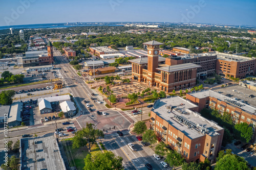 Aerial View of Grapevine, Texas during Summer photo