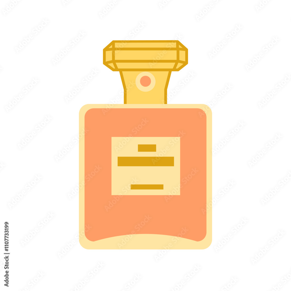 Perfumes. Vector simple color flat illustration.