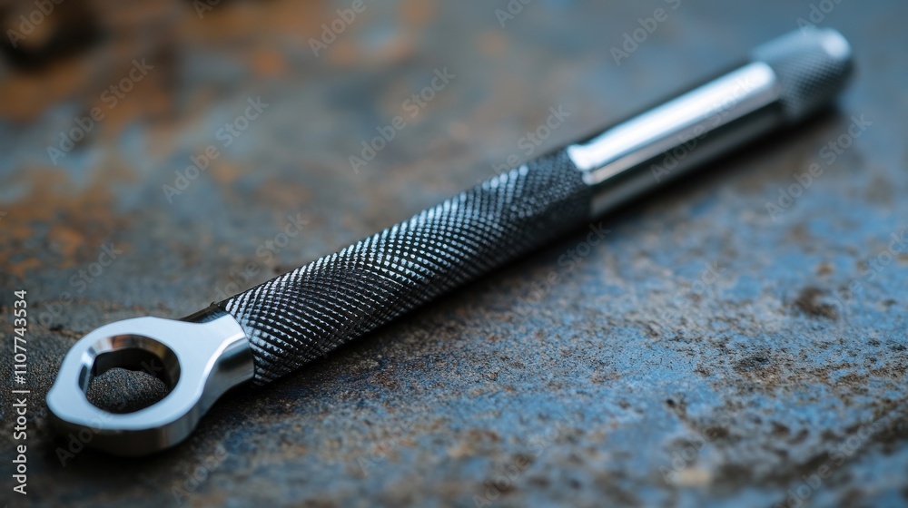Obraz premium a black and silver tool