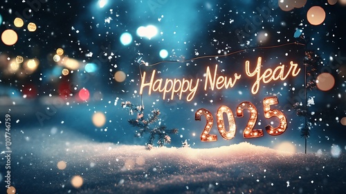 Wallpaper Mural Happy new year 2023 with decorated background. Torontodigital.ca