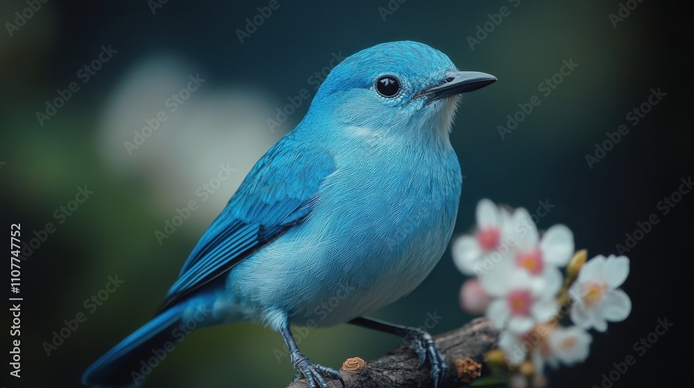 a blue bird on a branch a blue bird on a branch
