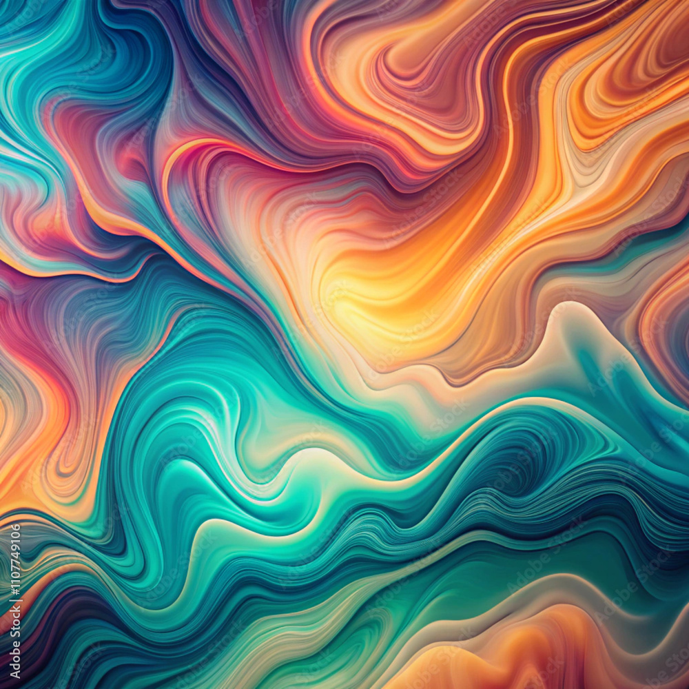 Obraz premium Fluid gradient texture background beautiful colors