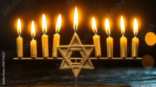 Lighting the menorah celebrating hanukkah traditions home candlelit ceremony cozy atmosphere cultural significance photo