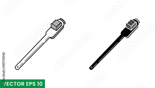 suede cleaning brush vector icon