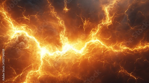 Dynamic Plasma Lightning and Fiery Energy Surges Capturing Electric Cosmic Storms in High Definition