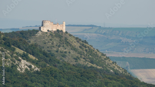 Landscape around Dolní Věstonice, Palava, Czech Republic. The landscape is full of vineyards, castles and history.