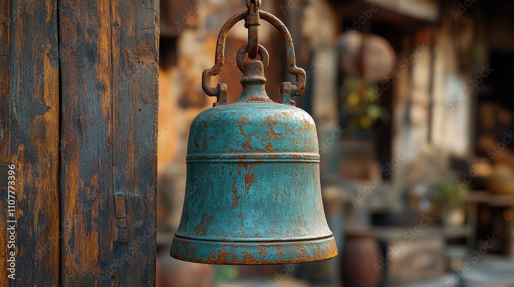 Obraz premium a large bell with a handle