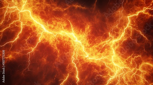 Dynamic Plasma Lightning and Fiery Energy Surges Capturing Electric Cosmic Storms in High Definition