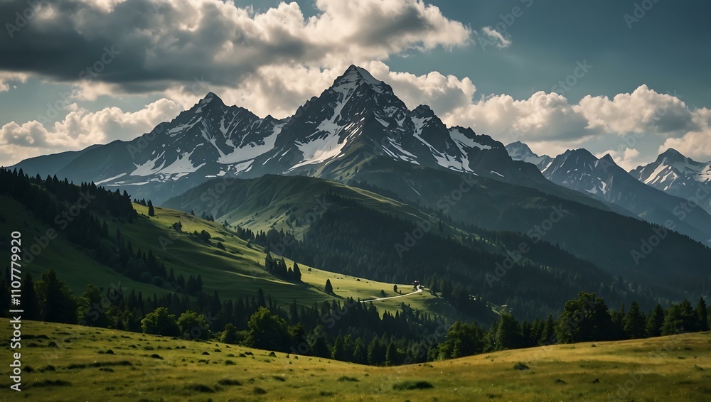 Fototapeta premium Mountain landscape.