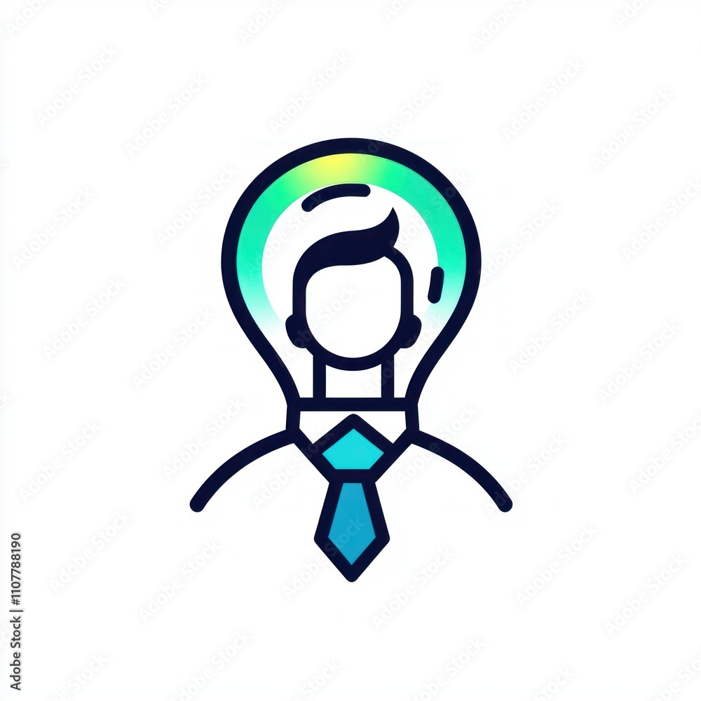 Obraz premium Person with bright idea, innovation concept.