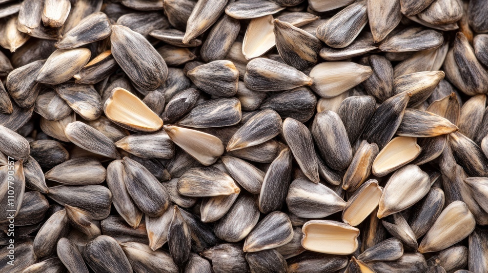 A Close Up View Of Many Sunflower Seeds A Close Up View Of Many Sunflower Seeds