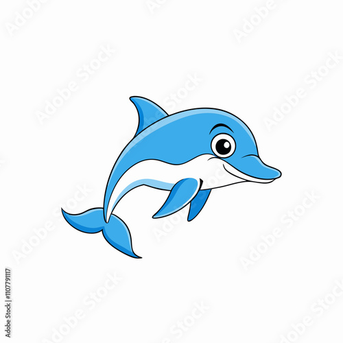 A dolphin fish vector art
