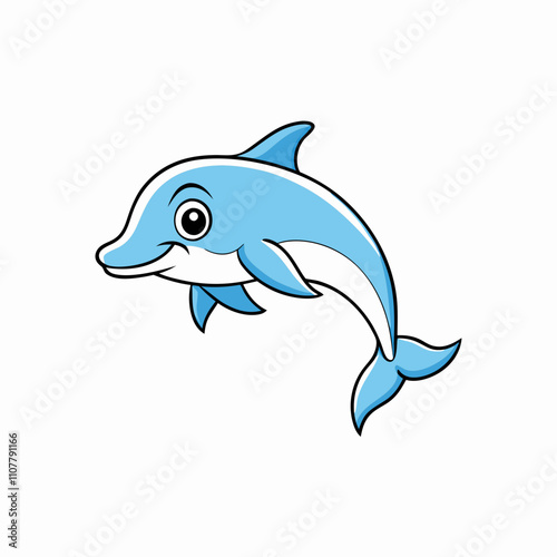 A dolphin fish vector art