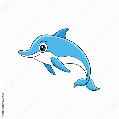 A dolphin fish vector art