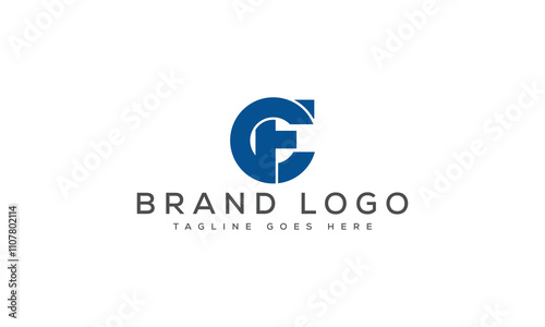 letter CF logo design vector template design for brand.