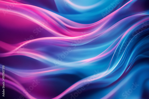 Wallpaper Mural Dynamic Colorful Light Trails in Neon Blue, Pink, and Purple, Abstract Glowing Waves and Speedy Motion for Futuristic Art Design Torontodigital.ca