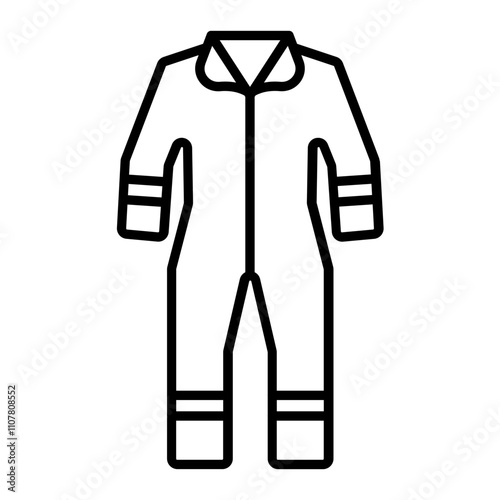 Coverall outline icon
