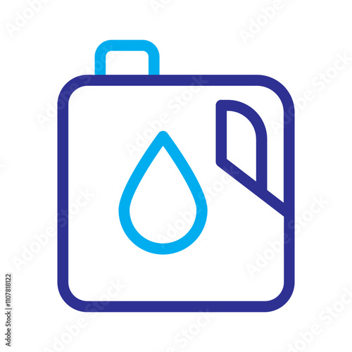 gas can line color icon