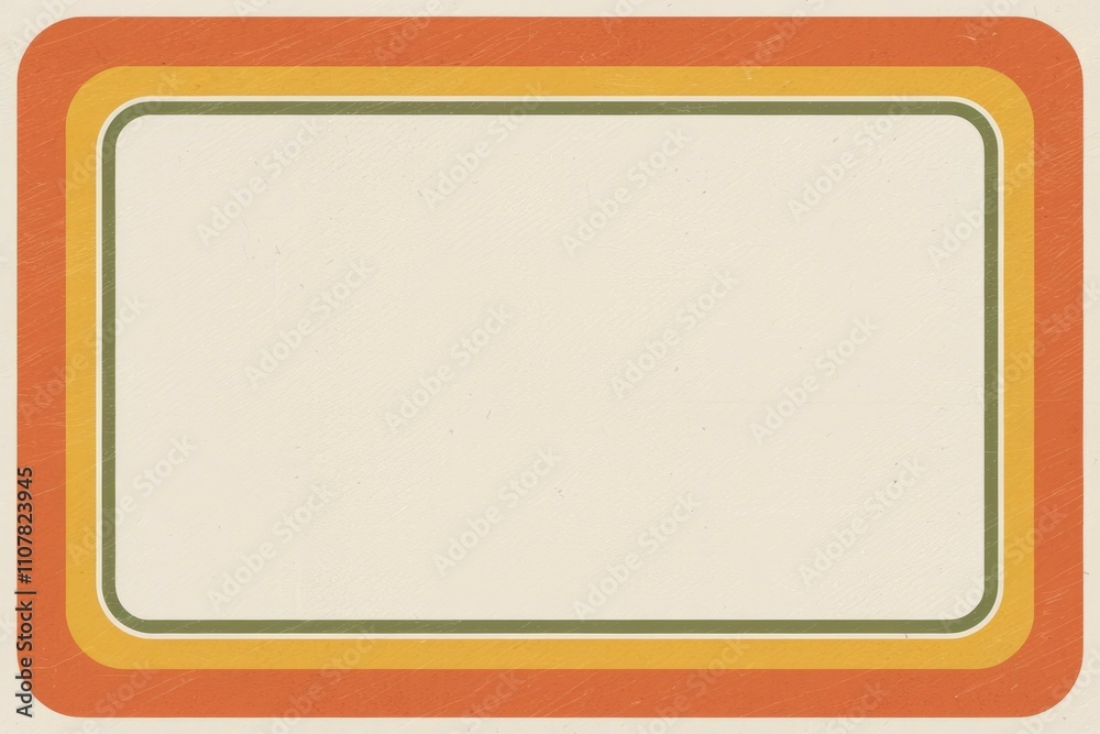 custom made wallpaper toronto digitalRetro frame design. Vintage border template evoking 70s nostalgia; ideal for adding a classic touch to your projects. Perfect for invitations or announcements.