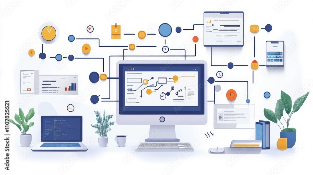 business process and workflow automation with flowchart scheme of hierarchy management of corporate and processing managemen business process and workflow automation with flowchart scheme of hierarchy management of corporate and processing managemen