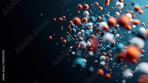 Glassfilled polymers, enhanced durability and stiffness displayed, 3D illustration photo