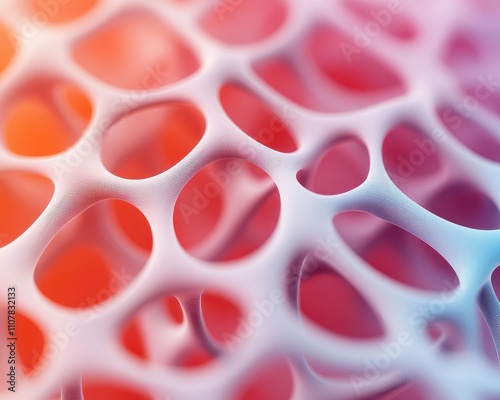 Lightweight structural polymers, highlighting high strengthtoweight ratio, 3D illustration photo