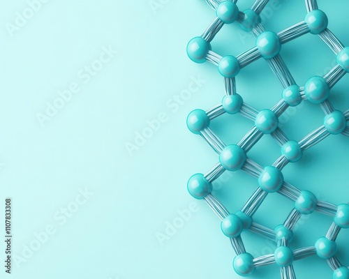 Lightweight structural polymers, highlighting high strengthtoweight ratio, 3D illustration photo