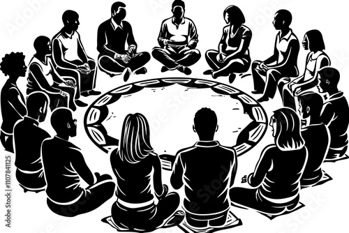 Diverse Group of People Participating in a Roundtable Discussion